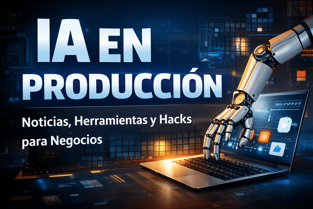 IA en producción: menos noticias, más uso&nbsp;real.