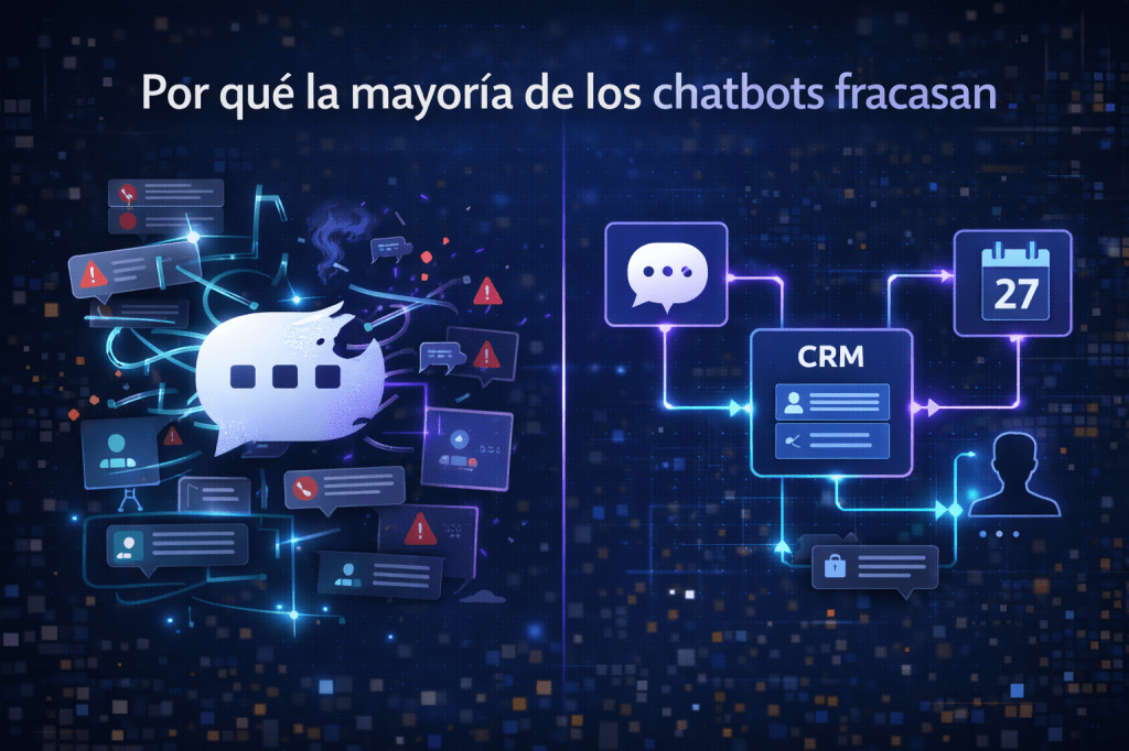 Por qué la mayoría de los chatbots fracasan (y cómo&nbsp;evitarlo).